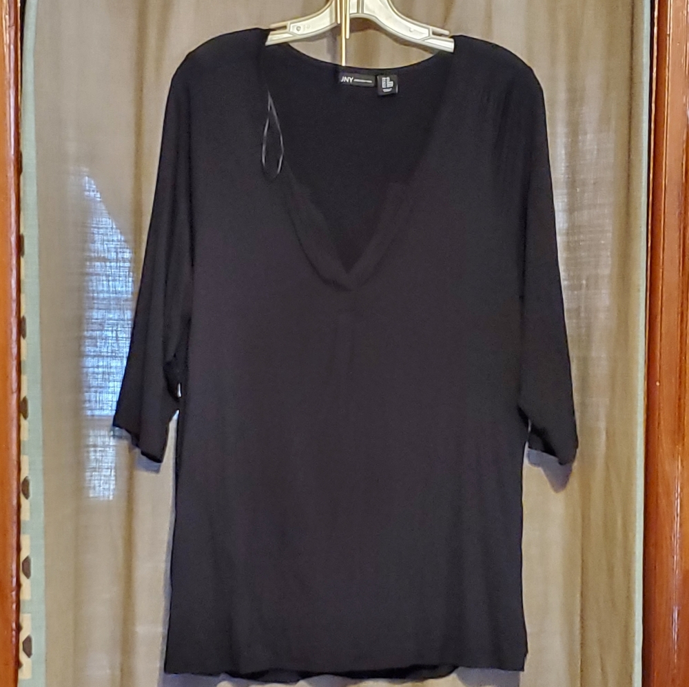Jones of New York V-neck Sheer Blouse Size 2X.